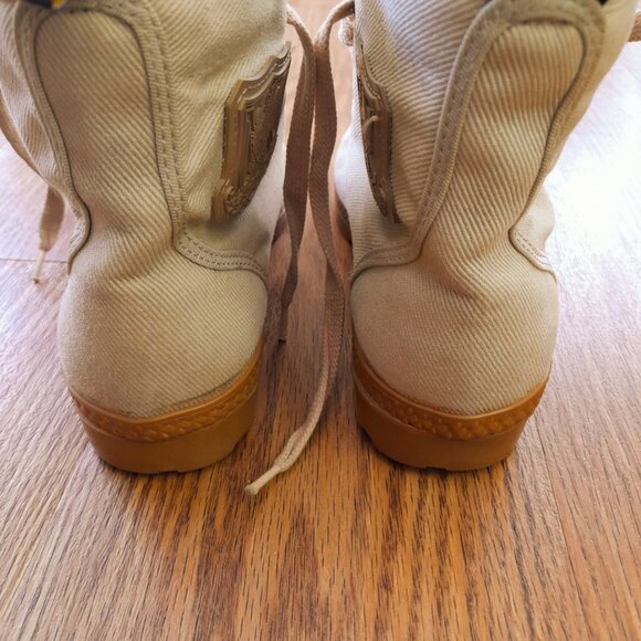 Vintage 90s Michiko London Ankle Boots Size 7 Koshino Pucka Steppa High Top - Picture 9 of 16